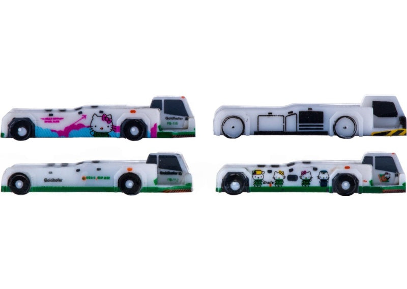 JC Wings 1:400 Push back tug 4in1 Set 1x Eva, 1x Eva Kitty, 1x Eva Kitty Pink, 1x blank Accessories ABS Model