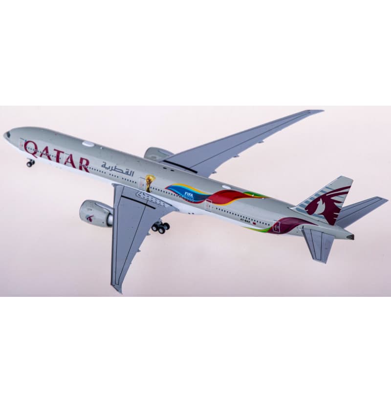 NG Models Qatar Boeing 777-300ER A7-BAX 1:400 Aircraft Pre-built Airliner Model Display