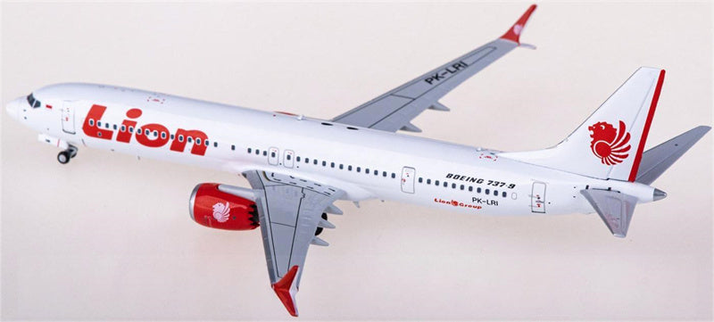NG Models Lion Air Boeing 737 MAX 9 PK-LRI 1:400 Diecast Model view 4