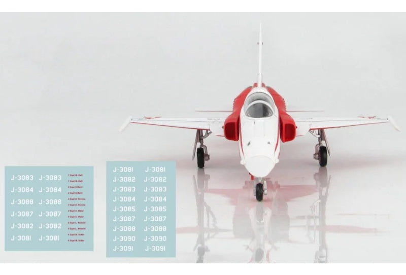 HOBBY MASTER F-5E Tiger II Patrouille Suisse, Season 2021 (with new pilot names decals) 1/72 Aircraft Pre-built Model