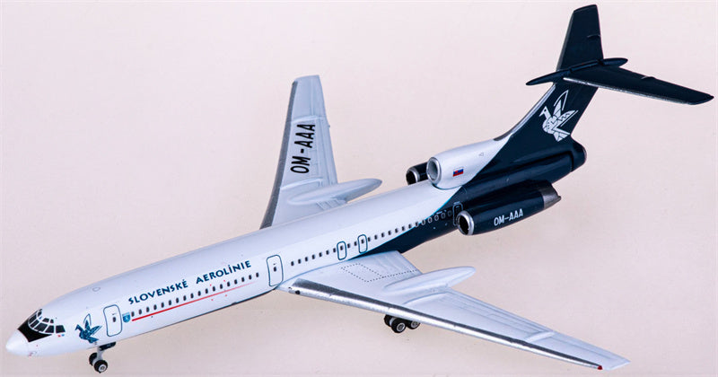 Phoenix Slovak Airlines for Tupolev TU-154M OM-AAA 1:400 Airplane Pre-built Airliner Model Display