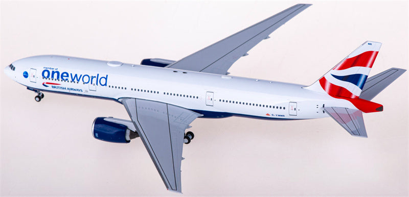 NGモデルズ ブリティッシュ・エアウェイズ ボーイング777-200ER G-YMMR 1:400スケール 飛行機 組み立て済み旅客機モデル ディスプレイ