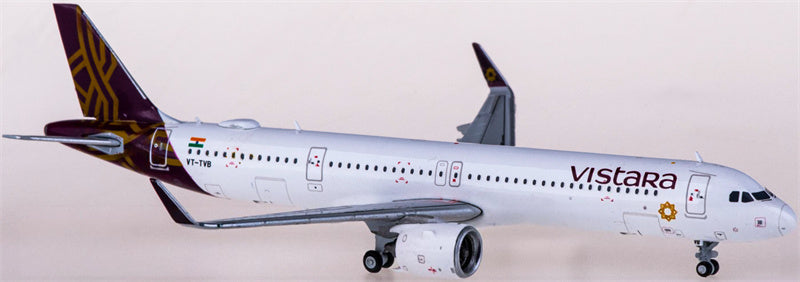 JC Wings Vistara Airbus A321neo VT-TVB 1:400 Diecast Model view 1