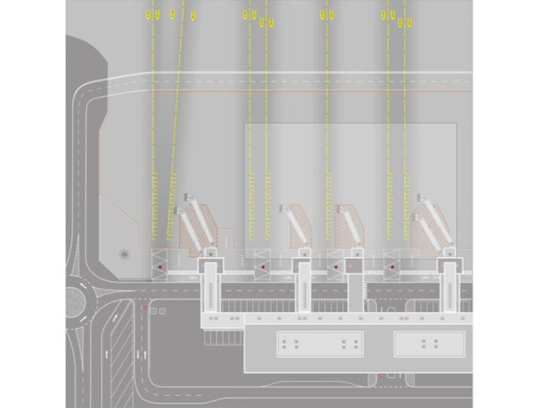 Herpa 1:500 Munich Airport - Pier Nord / North Pier Accessories ABS Model