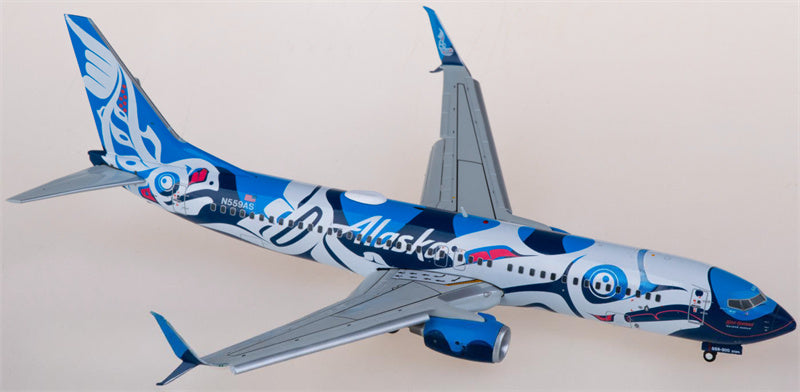 Geminijets Alaska Airlines Boeing 737-800S N559AS Flaps Down 1:200 Diecast Model view 4