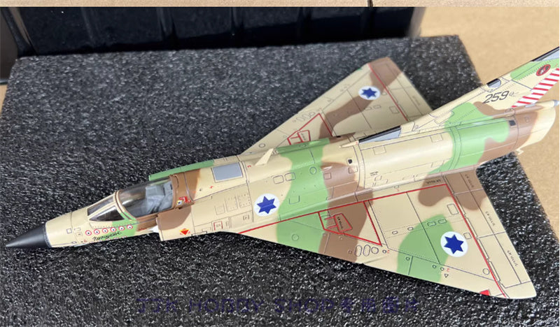 Panzerkampf Mirage IIICJ IDFAF Israeli Air ce 259 (mer 59) Tayeset 101 Hatzor Air Base lsrael 1971 1:72 Aircraft Pre-built Model