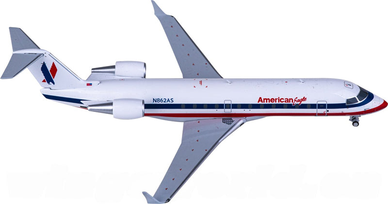 NG Models American Eagle for Bombardier CRJ200ERLR N862AS 1:200 Airplane Pre-built Airliner Model Display