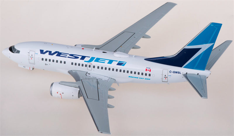 Geminijets WestJet for Boeing 737-600 C-GWSL 1:200 Airplane Pre-built Airliner Model Display