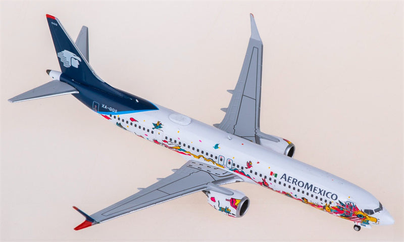 NG Models Aeromexico for Boeing 737 MAX 9 XA-GQS 1:400 Airplane Pre-built Airliner Model Display