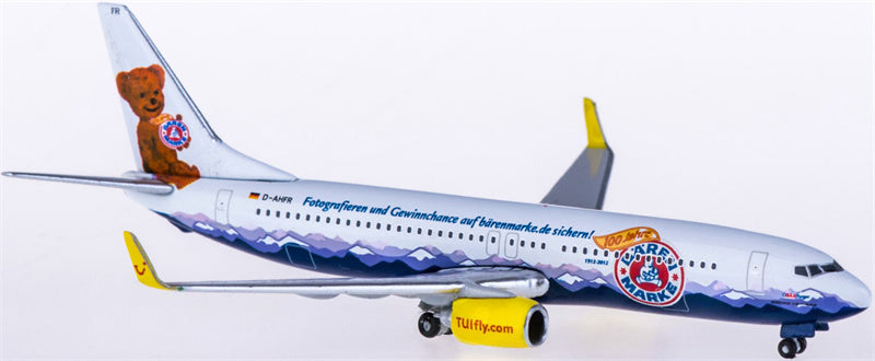 Herpa TUI Airways for Boeing 737-800 D-AHFR 100 Years 1:500 Airplane Pre-built Airliner Model Display