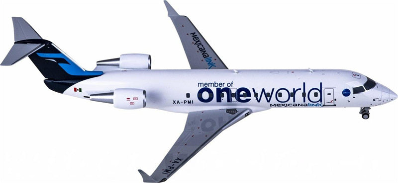 NG Models Mexicana for Bombardier CRJ200LR XA-PMI member of oneworld 1:200 Airplane Pre-built Airliner Model Display