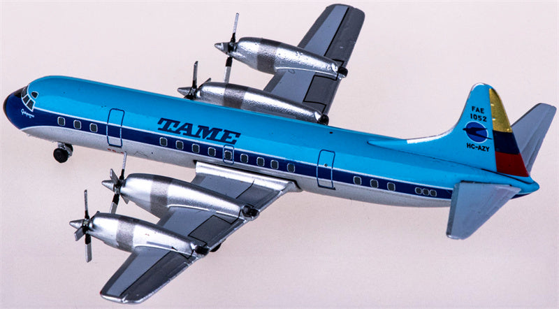 AeroClassics TAME for Lockheed L-188 for Electra HC-AZY 1:400 Airplane Pre-built Airliner Model Display