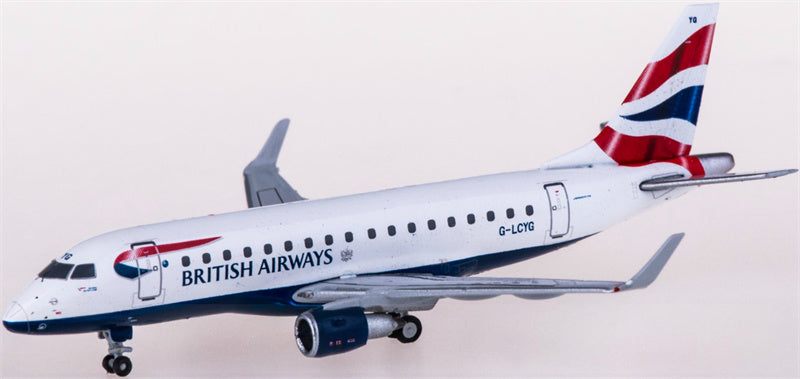 Geminijets British Airways for Embraer ERJ-170 G-LCYG 1:400 Airplane Pre-built Airliner Model Display