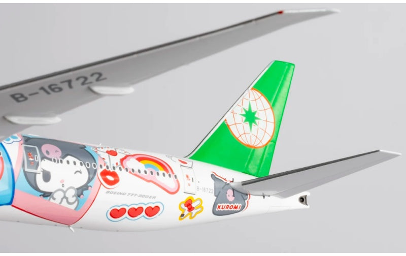 NG Models 1:400 EVA Air B777-300ER B-16722 Regular version DIECAST Model