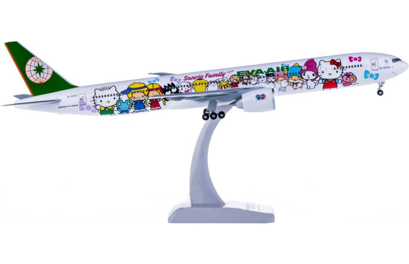 Hogan EVA Air Boeing 777-300ER B-16703 1:200 Aircraft PLUG-IN Airliner Model Display