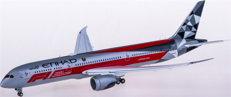 JC Wings Etihad Airways for Boeing 787-9 Dreamliner A6-BLV Flaps Down 1:400 Airplane Pre-built Airliner Model Display