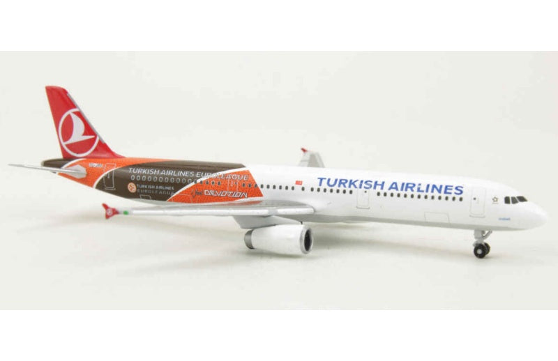 Herpa Turkish Airlines Airbus A321 TC-JRO 1:500 Aircraft Pre-built Airliner Model Display