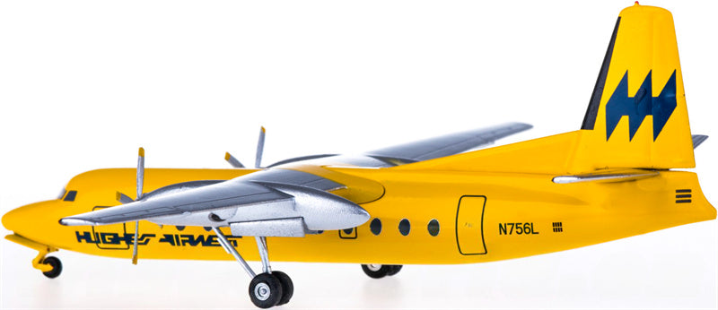 AeroClassics Hughes Airwest for Fairchild F-27 N756L 1:200 Aircraft Pre-built Airliner Model Display
