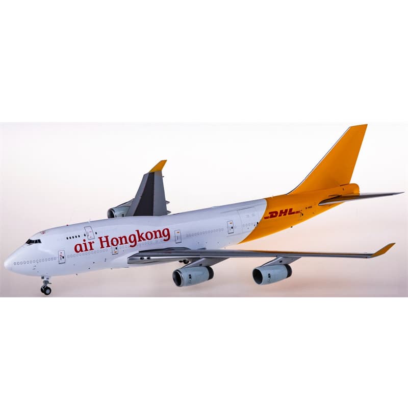 JC Wings Air Hong Kong cargo Boeing 747-400BCF B-HOU 1:200 Aircraft Pre-built Airliner Model Display