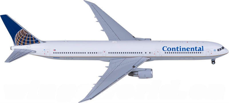JC Wings Continental Airlines for Boeing 767-400ER N66051 1:400 Airplane Pre-built Airliner Model Display