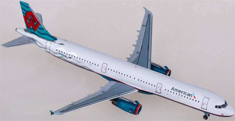 AeroClassics American Airlines Airbus A321 N580UW 1:400 Diecast Model view 4