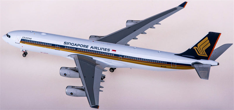 Phoenix Singapore Airlines for Airbus A340-300 9V-SJK 1:400 Airplane Pre-built Airliner Model Display
