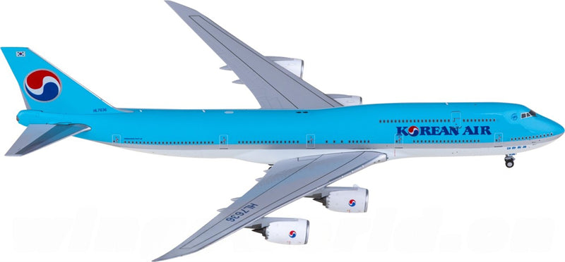 NG Models Korean Air for Boeing 747-8 HL7636 1:400 Airplane Pre-built Airliner Model Display