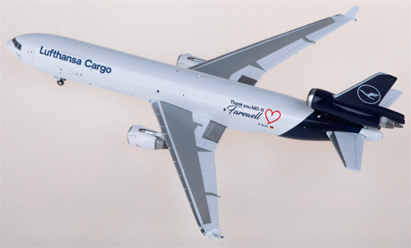 Geminijets Lufthansa Cargo for McDonnell Douglas MD-11F D-ALCC 1:400 Airplane Pre-built Airliner Model Display