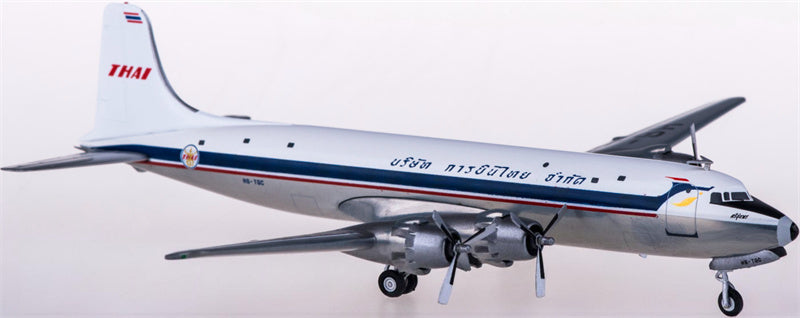 Herpa Thai Airways for Douglas DC-6B HS-TGC 1:200 Airplane Pre-built Airliner Model Display