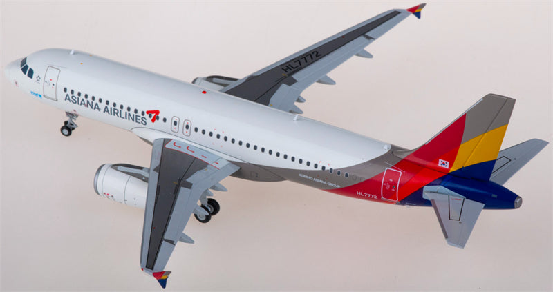 JC Wings Asiana Airlines for Airbus A320 HL7772 1:200 Airplane Pre-built Airliner Model Display