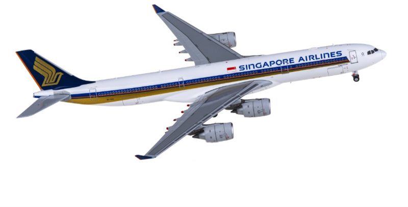 Hxmodels Singapore Airlines for Airbus A340-500 9V-SGC 1:400 Aircraft Pre-built Airliner Model Display