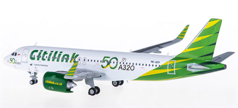 JC Wings Citilink Airbus A320neo PK-GTF 50th A320 1:400 Diecast Model view 3