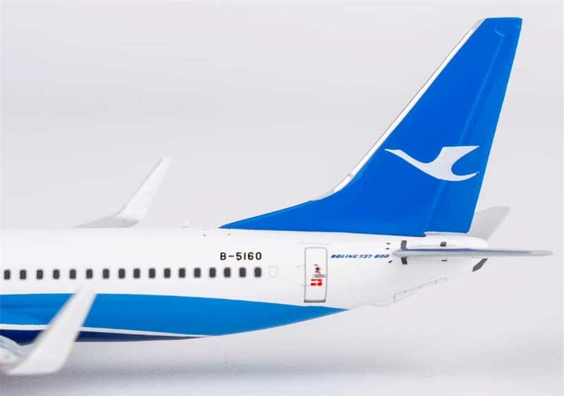NG Models XiamenAir Boeing 737-800 B-5160 Sea Wide Sky Painting 1:400 Diecast Model view 4