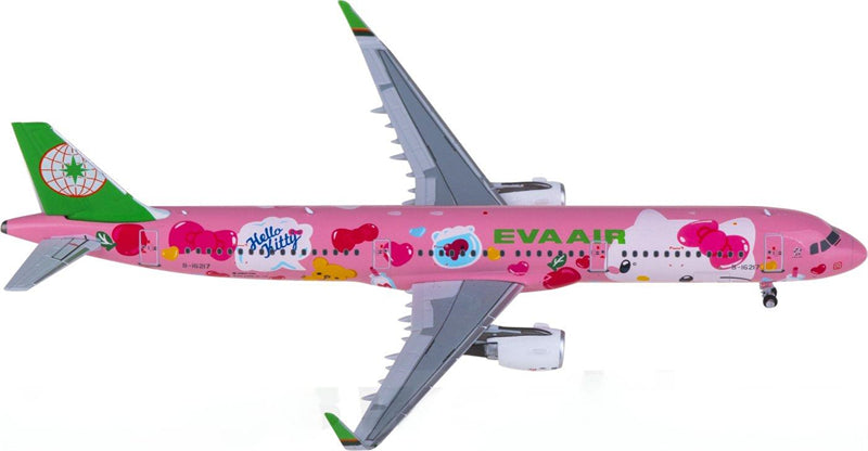 NG Models 1:400 EVA Air Airbus A321 B-16217 Model