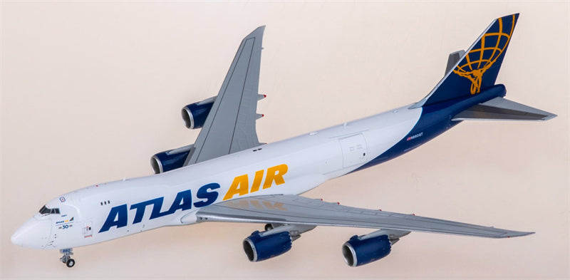 Hxmodels Atlas Air for Boeing 747-8F N860GT 1:400 Airplane Pre-built Airliner Model Display