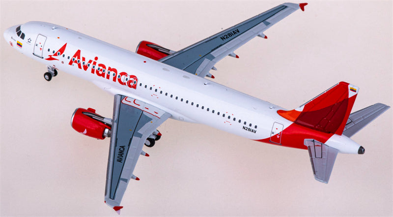 NG Models Avianca for Airbus A320 N281AV 1:400 Airplane Pre-built Airliner Model Display