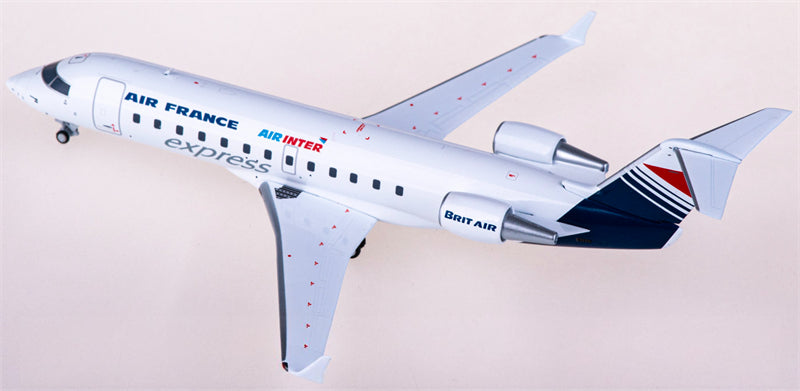 NG Models Air France for Bombardier CRJ100ER F-GRJB 1:200 Airplane Pre-built Airliner Model Display