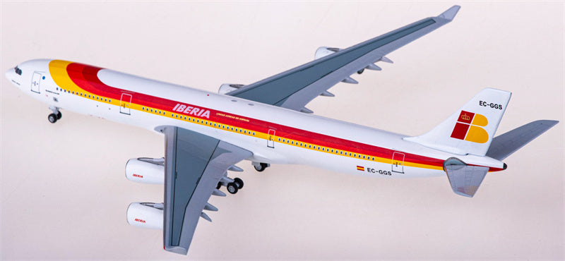 AeroClassics Iberia for Airbus A340-300 EC-GGS 1:400 Airplane Pre-built Airliner Model Display