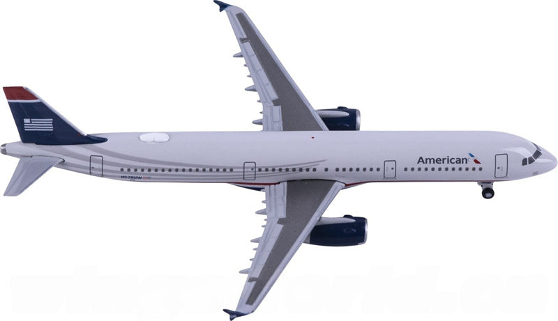 Herpa American Airlines Airbus A321 N578UW 1:500 Diecast Model view 4