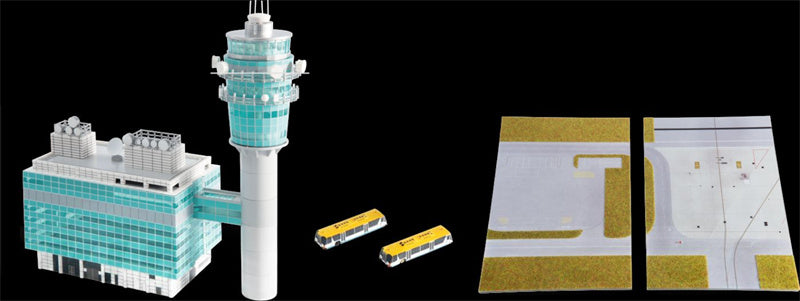 Fantasy Wings Hong Kong Airport Air Traffic Control Tower Set 1:400 Accessory Pre-built Airliner Model Display