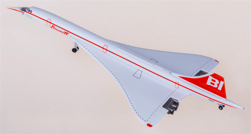 Herpa Braniff Concorde N81AC 1:500 Aircraft Pre-built Airliner Model Display
