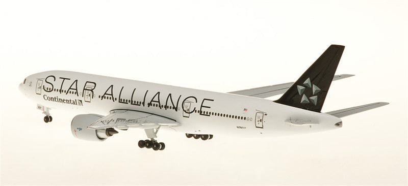 AeroClassics Continental Airlines for Boeing 777-200 N78017 Star Alliance 1:500 Aircraft Pre-built Airliner Model Display