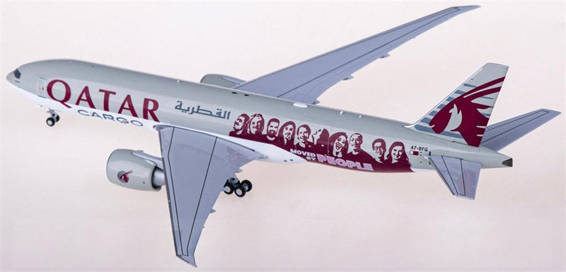 NG Models Qatar Cargo Boeing 777F A7-BFG 1:400 Diecast Model view 2