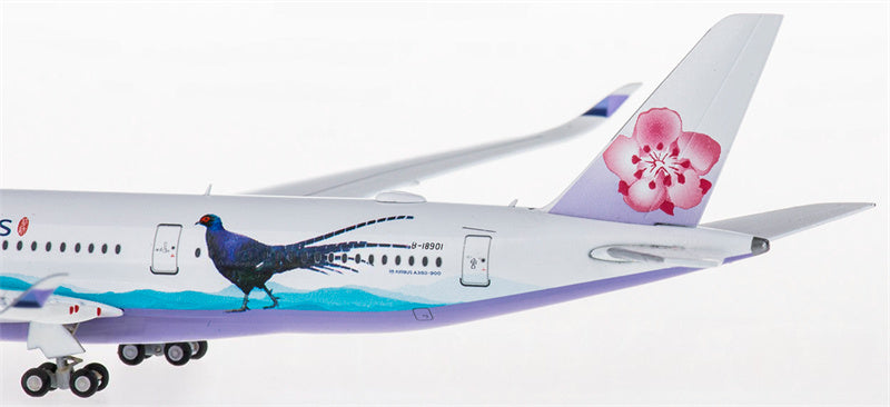 JC Wings China Airlines for Airbus A350-900 B-18901 1:400 Airplane Pre-built Airliner Model Display