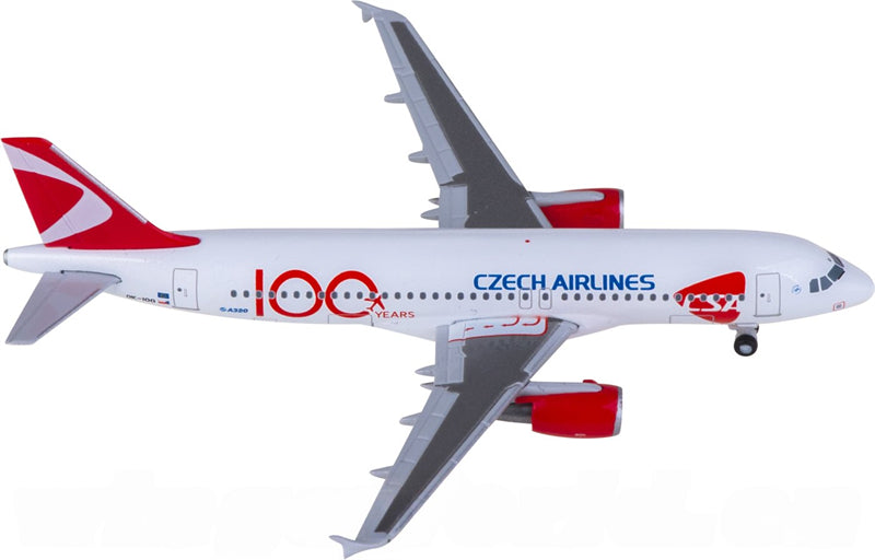 Herpa Czech Airlines Airbus A320 OK-IOO 1:500 Diecast Model view 2