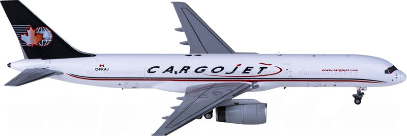 NG Models Cargojet for Boeing 757-200PCF C-FKAJ 1:400 Airplane Pre-built Airliner Model Display