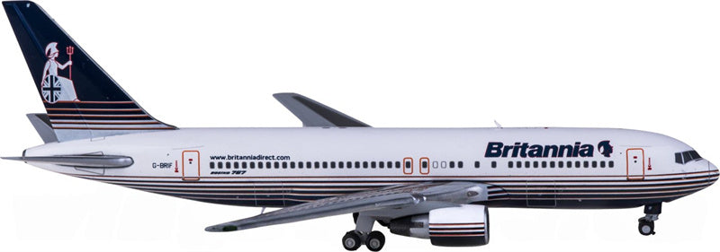 JC Wings Britannia Boeing 767-200ER G-BRIF 1:400 Diecast Model view 4