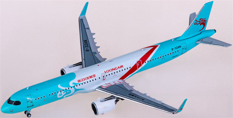HYJLwings Loong Air Airbus A321neo B-32AN 1:400 Diecast Model view 4