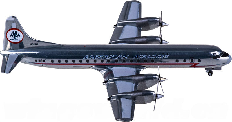 Geminijets American Airlines for Lockheed L-188A for Electra N6118A 1:400 Airplane Pre-built Airliner Model Display