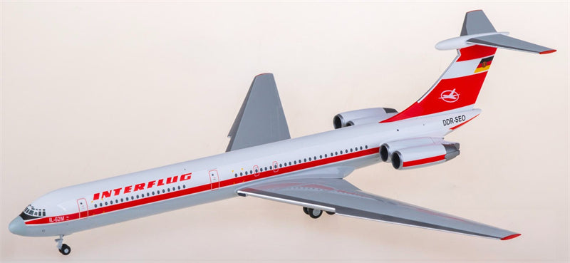 Herpa Interflug Ilyushin IL-62M DDR-SEO 1:200 Diecast Model view 4